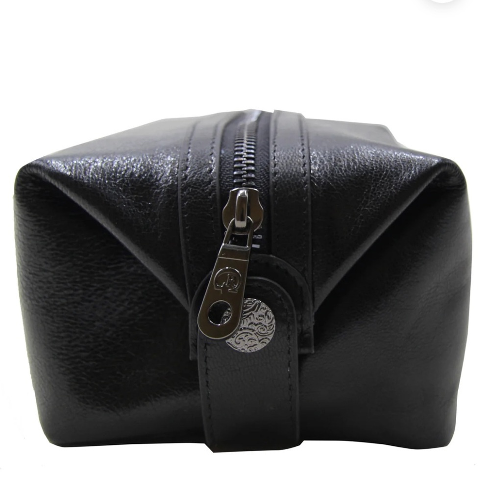 Robert Graham Black Leather Toiletry Kit - Picture 5 of 10